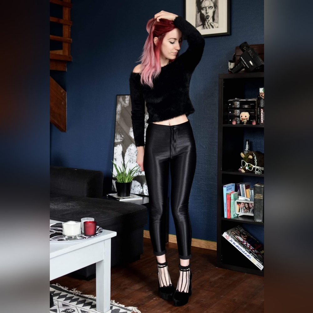 American Apparel Disco Pants Small Black NWOT